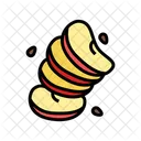 Rodaja de manzana  Icono