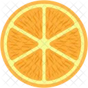 Limon Rebanada Naranja Icono