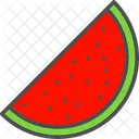 Rodaja De Sandia Sandia Fruta Icono