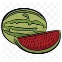 Rodaja De Sandia Sandia Fruta Icono