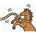 Rodeo Cowboy Horse Icon