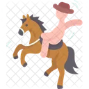 Rodeo Cowboy Horse Icône