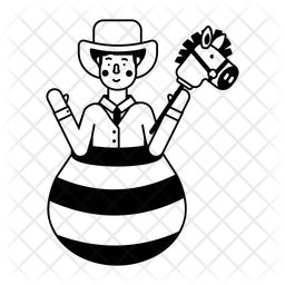 Rodeo Clown  Icon