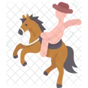 Rodeo Cowboy Horse 아이콘