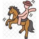 Rodeo Cowboy Horse 아이콘