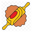 Roti Chapati Tortilla Icono