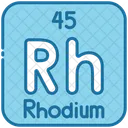 Rodio Quimica Tabla Periodica Icono