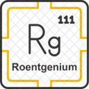 Roentgenio Tabela Preodica Elementos Preodicos Ícone