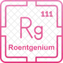 Roentgenio Tabela Preodica Elementos Preodicos Ícone