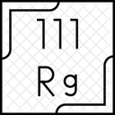 Roentgenio Tabela Periodica Quimica Ícone