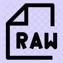 Raw RAW Datei RAW Dateien Symbol