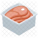 Rohe Steakscheiben Rohe Steaks Steakscheiben Symbol