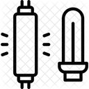 Elektroschrott Gluhbirne Leuchtstoffrohre Symbol