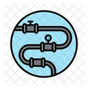 Pipeline Transport Industrie Symbol