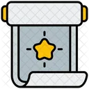 Pergaminho Estrela Papiro Icon