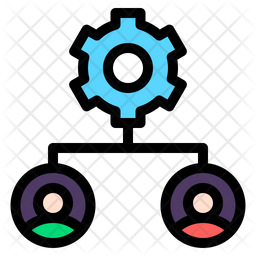Role Icon - Download in Colored Outline Style