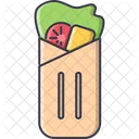 Roll Salad Meat Icon