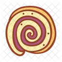 Roll Cake Bakery Food Icon