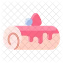 Roll Cake Food Icon