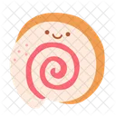 Roll Cake Delicious Dessert Icon