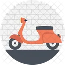 Fahrzeug Motorroller Madchen Symbol