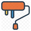 Roller Paint Color Icon