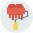 Roller Paint Heart Icon