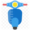 Roller Blau Offen Symbol