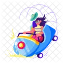 Roller Coaster Gravity Ride Thrill Ride Icon