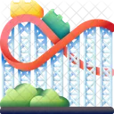 Roller Coaster Amusement Park Amusement Icon
