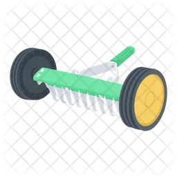Roller moss removal rake  Icon