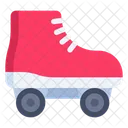 Roller Skate Quad Wheels Sport Icon