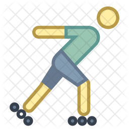 Roller Skating Icon Of Colored Outline Style Available In Svg Png Eps Ai Icon Fonts