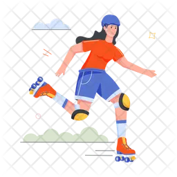 Roller Skating  Icon