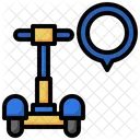 Roller-Standort  Symbol