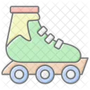 Rollerblades Lineal Color Icon Icon