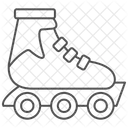 Rollerblades Thinline Icon Icon