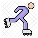 Rollerblading Skates Skating Icon