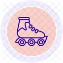 Icone Ligne De Patins A Roulettes Icon