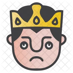 Rolling Eyes King Emoji Icon