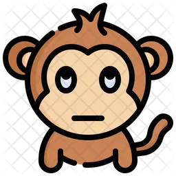 Rolling Eyes Monkey  Icon