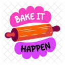 Rolling Pin Baking Cooking Icon