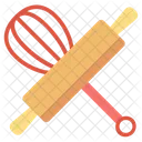 Rolling Pin Whisker Roller Icon