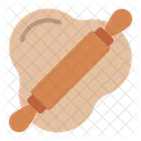 Rolling Pin Dough Baking Tool Icon