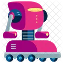 Robot Female Rolling Icon