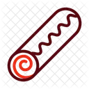 Rollkuchen Dessert Suss Symbol