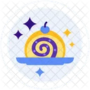 Rollkuchen Kuchen Dessert Symbol