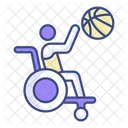 Rollstuhlbasketball Symbol