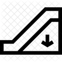 Rolltreppe Akkreditierung Flugzeug Symbol