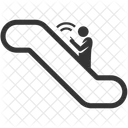 Rolltreppe Nach Oben Handy Suchtiger Icon